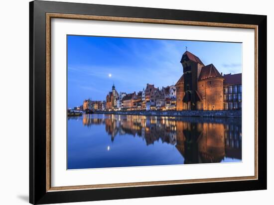 Gdansk Old Town On The Banks Of Motlawa River. Pomeranian Voivodeship. Poland-Oscar Dominguez-Framed Photographic Print