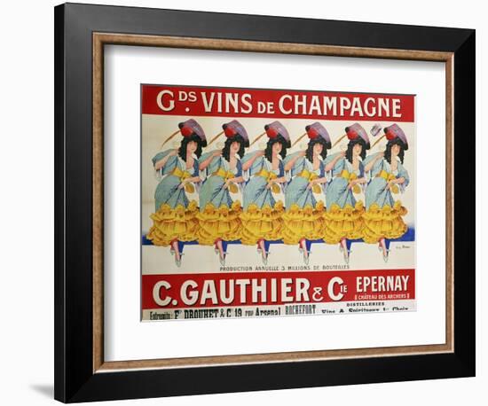 Gds Vins de Champagne, circa 1910-Casimir Brau-Framed Giclee Print