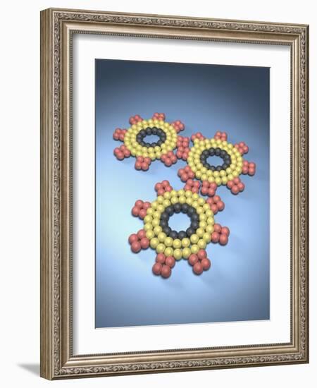 Gears Composed of Molecules-null-Framed Photographic Print