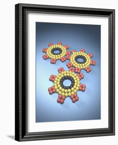 Gears Composed of Molecules-null-Framed Photographic Print