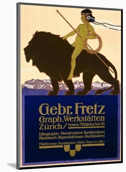 Gebr Fretz-Carl Moos-Mounted Art Print