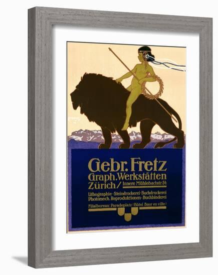 Gebr Fretz-Carl Moos-Framed Art Print