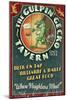 Gecko Tavern - Vintage Sign-Lantern Press-Mounted Art Print