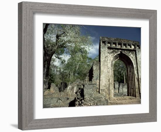 Gedi Ruins, Malindi, Kenya, East Africa, Africa-Upperhall-Framed Photographic Print