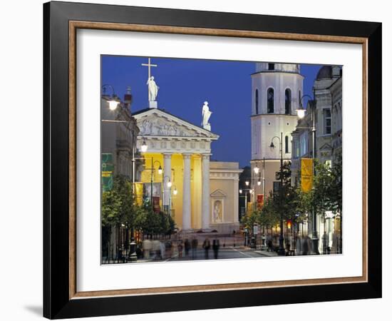 Gedimino Bell Tower and Cathedral, Vilnius, Lithuania-Peter Adams-Framed Photographic Print