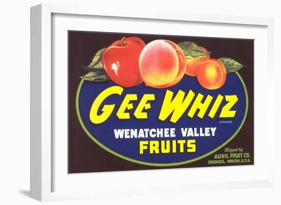Gee Whiz Label-null-Framed Art Print