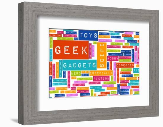 Geek Culture and Interests or Hobbies Concept-kentoh-Framed Photographic Print