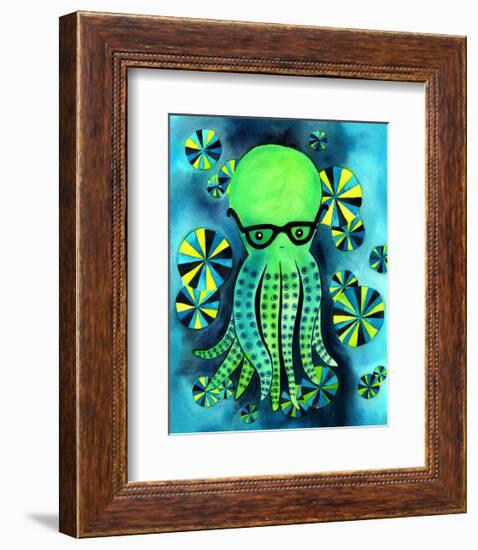 Geeky Octopus-My Zoetrope-Framed Giclee Print