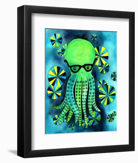 Geeky Octopus-My Zoetrope-Framed Giclee Print