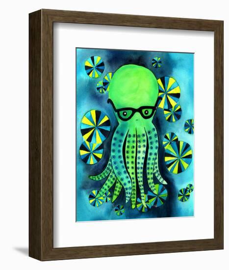 Geeky Octopus-My Zoetrope-Framed Giclee Print