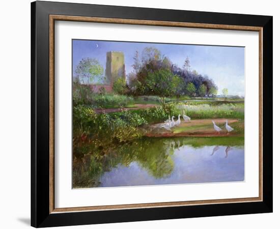 Geese at Sundown, 1991-Timothy Easton-Framed Giclee Print