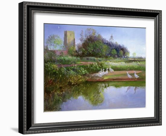 Geese at Sundown, 1991-Timothy Easton-Framed Giclee Print