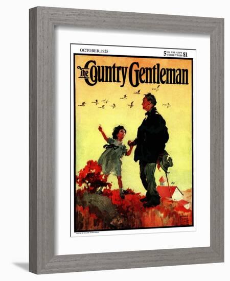 "Geese Flying South," Country Gentleman Cover, October 1, 1925-William Meade Prince-Framed Giclee Print