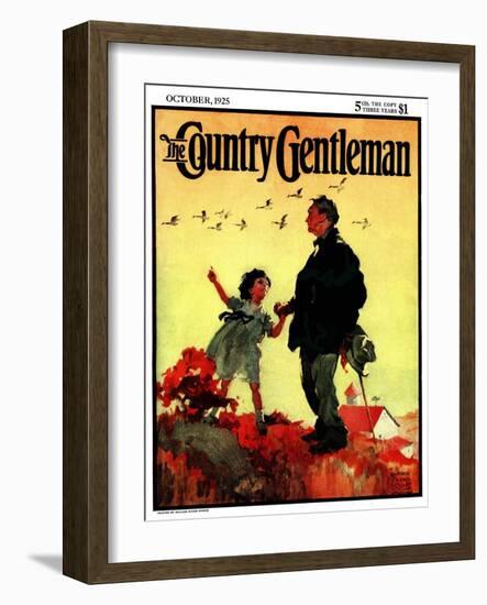 "Geese Flying South," Country Gentleman Cover, October 1, 1925-William Meade Prince-Framed Giclee Print