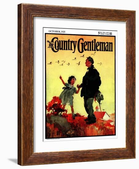 "Geese Flying South," Country Gentleman Cover, October 1, 1925-William Meade Prince-Framed Giclee Print