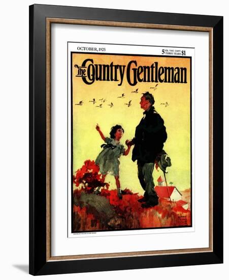 "Geese Flying South," Country Gentleman Cover, October 1, 1925-William Meade Prince-Framed Giclee Print