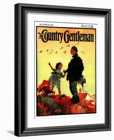 "Geese Flying South," Country Gentleman Cover, October 1, 1925-William Meade Prince-Framed Giclee Print