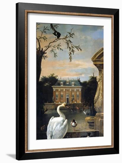 Gefluegel Im Hofe Eines Landhauses-Melchior d'Hondecoeter-Framed Giclee Print