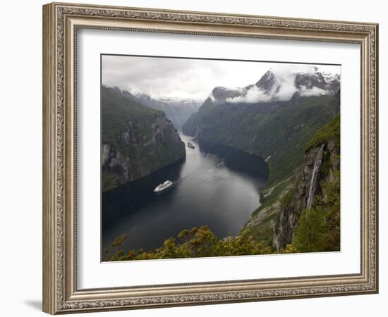 Geiranger Fjord, UNESCO World Heritage Site, More Og Romsdal, Norway, Scandinavia, Europe-Hans Peter Merten-Framed Photographic Print