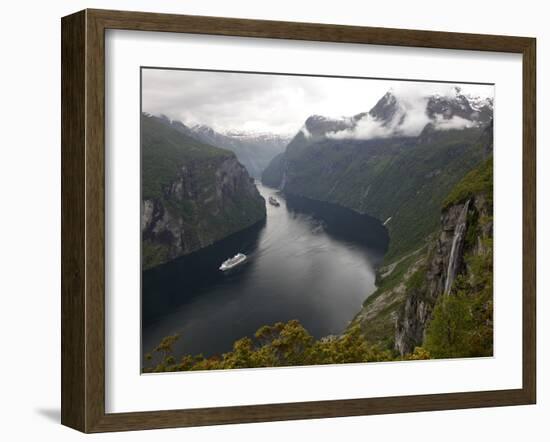 Geiranger Fjord, UNESCO World Heritage Site, More Og Romsdal, Norway, Scandinavia, Europe-Hans Peter Merten-Framed Photographic Print