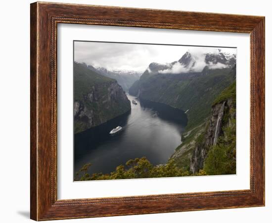 Geiranger Fjord, UNESCO World Heritage Site, More Og Romsdal, Norway, Scandinavia, Europe-Hans Peter Merten-Framed Photographic Print