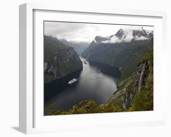 Geiranger Fjord, UNESCO World Heritage Site, More Og Romsdal, Norway, Scandinavia, Europe-Hans Peter Merten-Framed Photographic Print