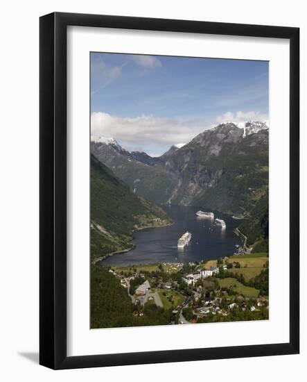 Geiranger Fjord, UNESCO World Heritage Site, More Og Romsdal, Norway, Scandinavia, Europe-Hans Peter Merten-Framed Photographic Print