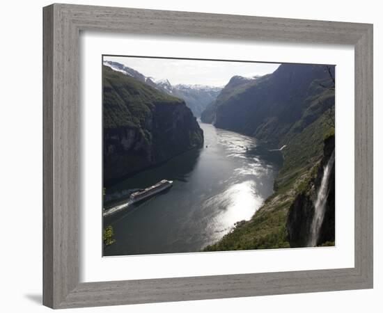 Geiranger Fjord, UNESCO World Heritage Site, More Og Romsdal, Norway, Scandinavia, Europe-Hans Peter Merten-Framed Photographic Print