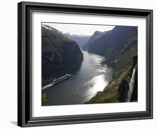 Geiranger Fjord, UNESCO World Heritage Site, More Og Romsdal, Norway, Scandinavia, Europe-Hans Peter Merten-Framed Photographic Print