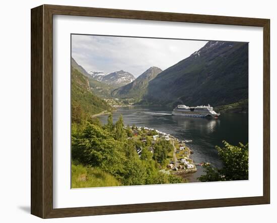 Geiranger Fjord, UNESCO World Heritage Site, More Og Romsdal, Norway, Scandinavia, Europe-Hans Peter Merten-Framed Photographic Print