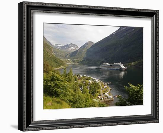 Geiranger Fjord, UNESCO World Heritage Site, More Og Romsdal, Norway, Scandinavia, Europe-Hans Peter Merten-Framed Photographic Print