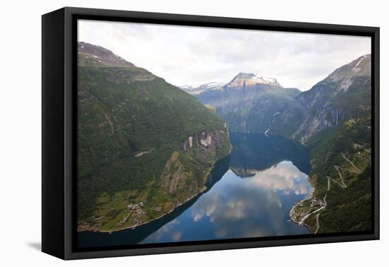 Geirangerfjord, Western Fjords, Norway-Peter Adams-Framed Premier Image Canvas