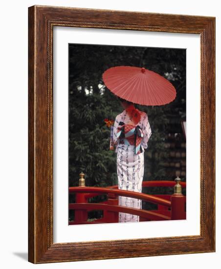 Geisha Girl with Kimono at Festival, Japan-Demetrio Carrasco-Framed Photographic Print