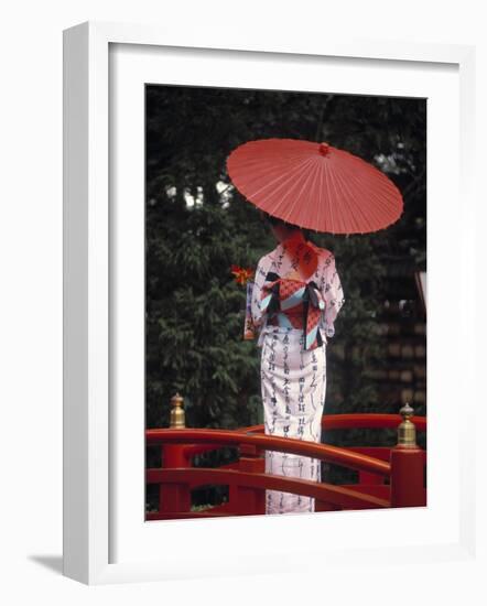 Geisha Girl with Kimono at Festival, Japan-Demetrio Carrasco-Framed Photographic Print
