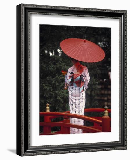 Geisha Girl with Kimono at Festival, Japan-Demetrio Carrasco-Framed Photographic Print