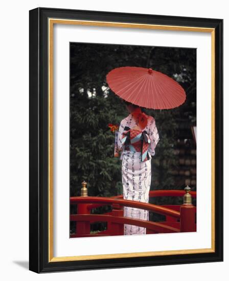 Geisha Girl with Kimono at Festival, Japan-Demetrio Carrasco-Framed Photographic Print