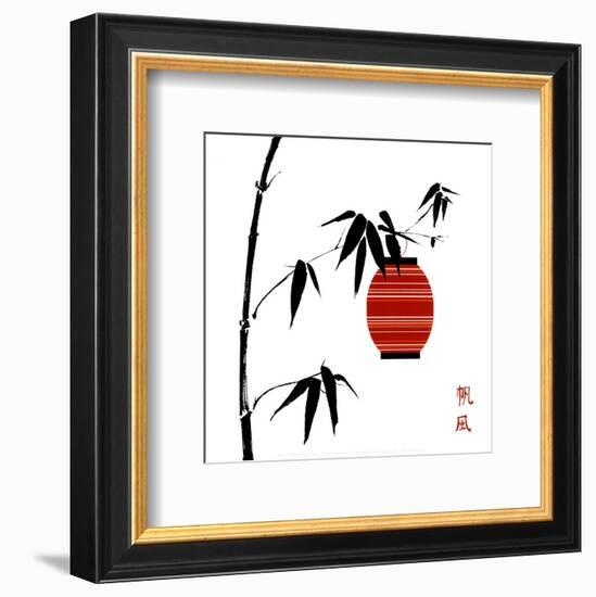 Geisha II-Jenny Tsang-Framed Art Print