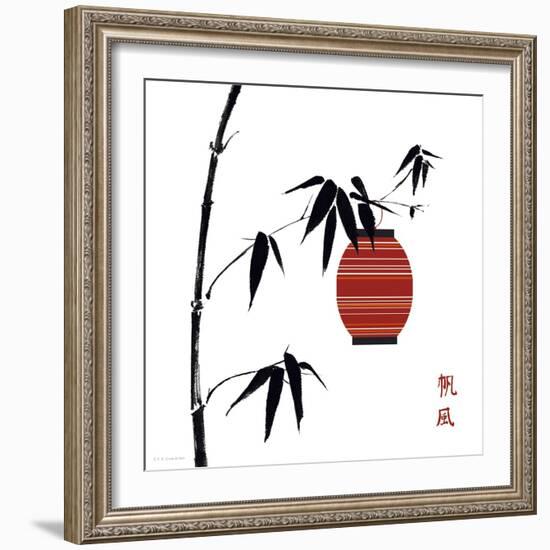 Geisha II-Jenny Tsang-Framed Art Print