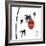 Geisha II-Jenny Tsang-Framed Art Print