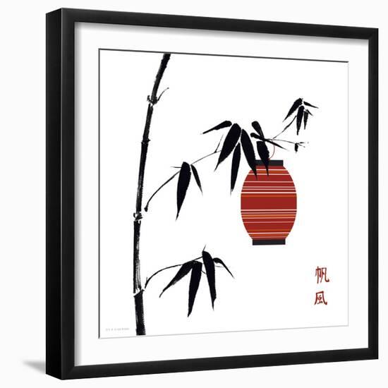 Geisha II-Jenny Tsang-Framed Art Print