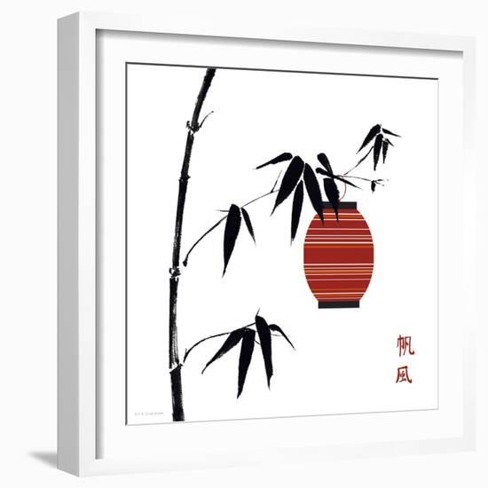 Geisha II-Jenny Tsang-Framed Art Print