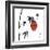 Geisha II-Jenny Tsang-Framed Art Print