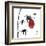 Geisha II-Jenny Tsang-Framed Art Print