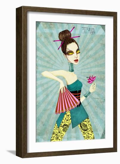 Geisha II-Jami Goddess-Framed Art Print