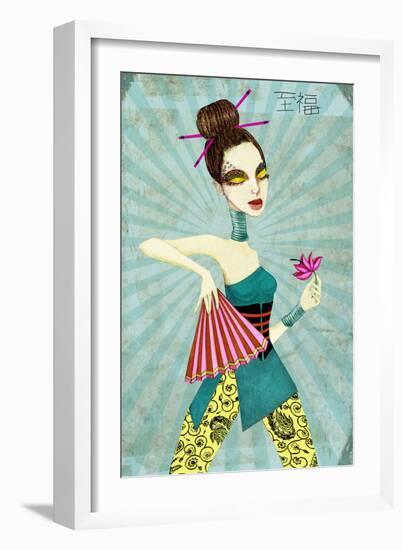 Geisha II-Jami Goddess-Framed Art Print