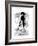 Geisha in Charcoal-FS Studio-Framed Giclee Print