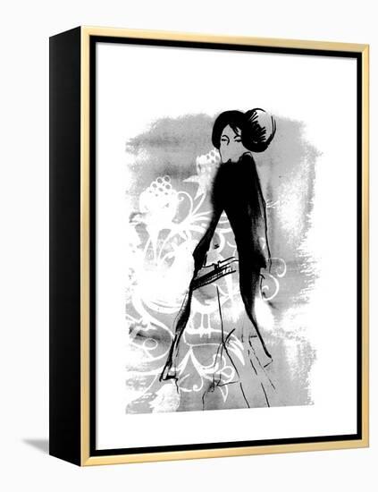 Geisha in Charcoal-FS Studio-Framed Premier Image Canvas