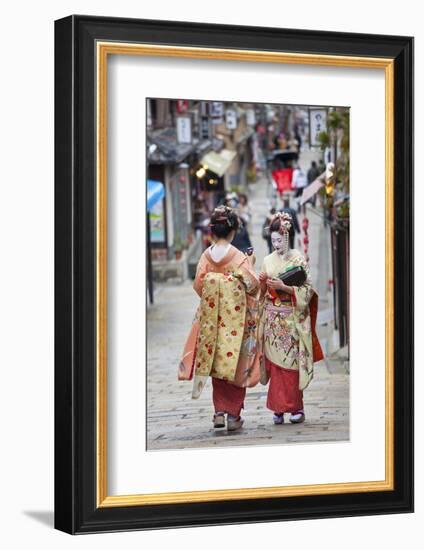 Geisha, Kyoto, Japan-Peter Adams-Framed Photographic Print