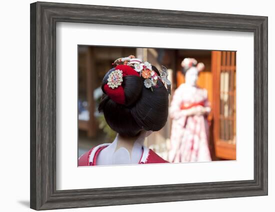 Geisha, Kyoto, Japan-Peter Adams-Framed Photographic Print