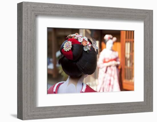 Geisha, Kyoto, Japan-Peter Adams-Framed Photographic Print